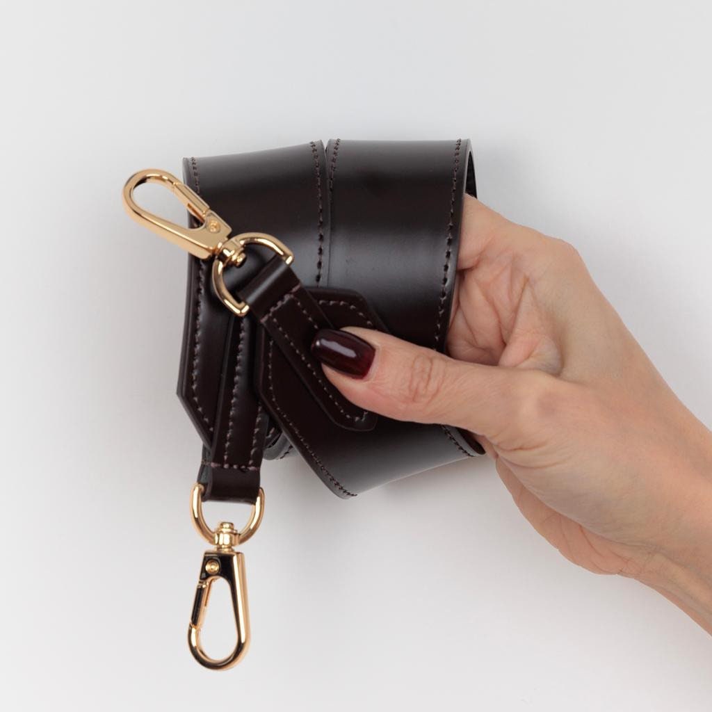 SHOULDER STRAP 1/2” 40mm Leather Ebene