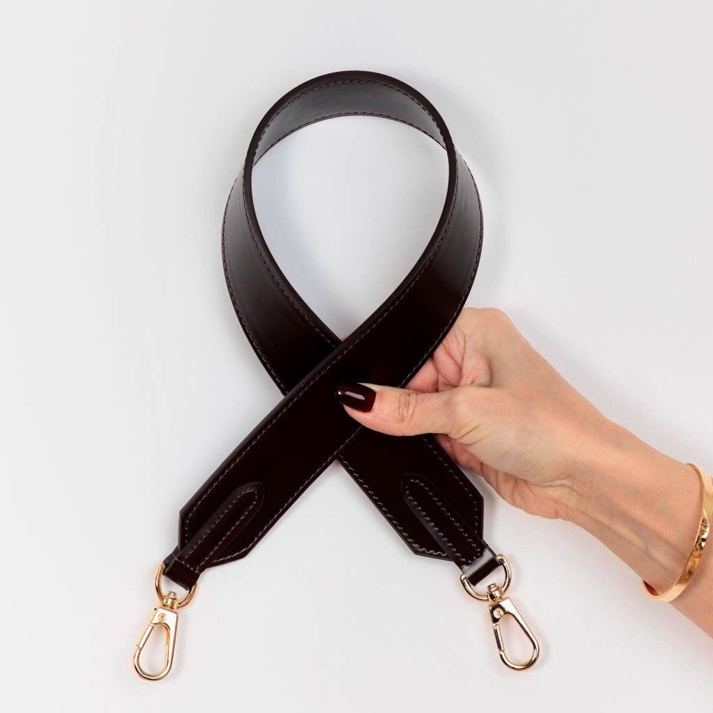 SHOULDER STRAP 1/2” 40mm Leather Ebene