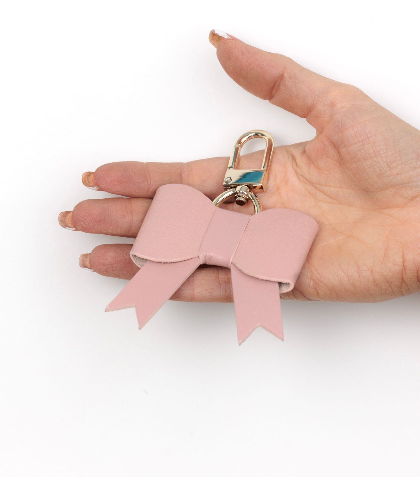 BOW BAG CHARM Light Pink