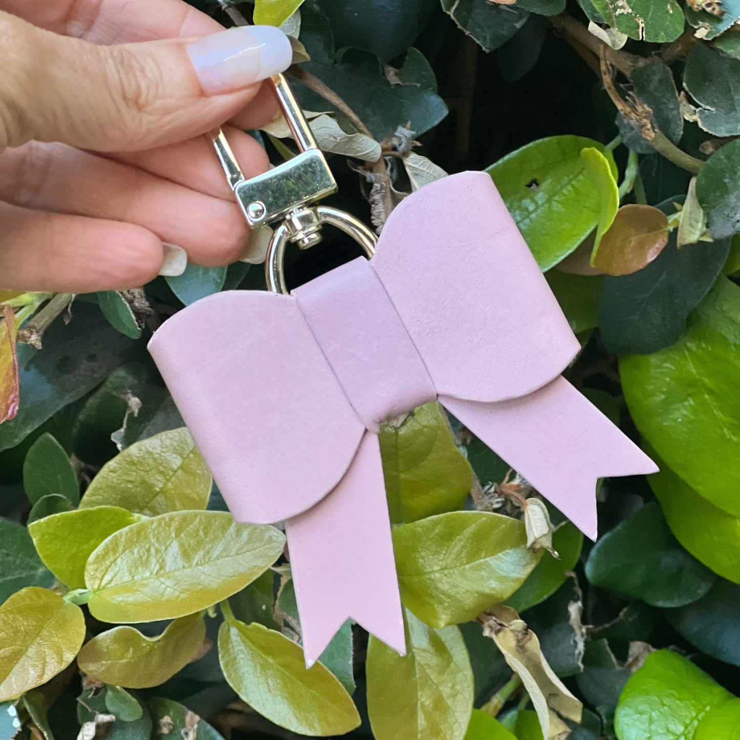 BOW BAG CHARM Light Pink