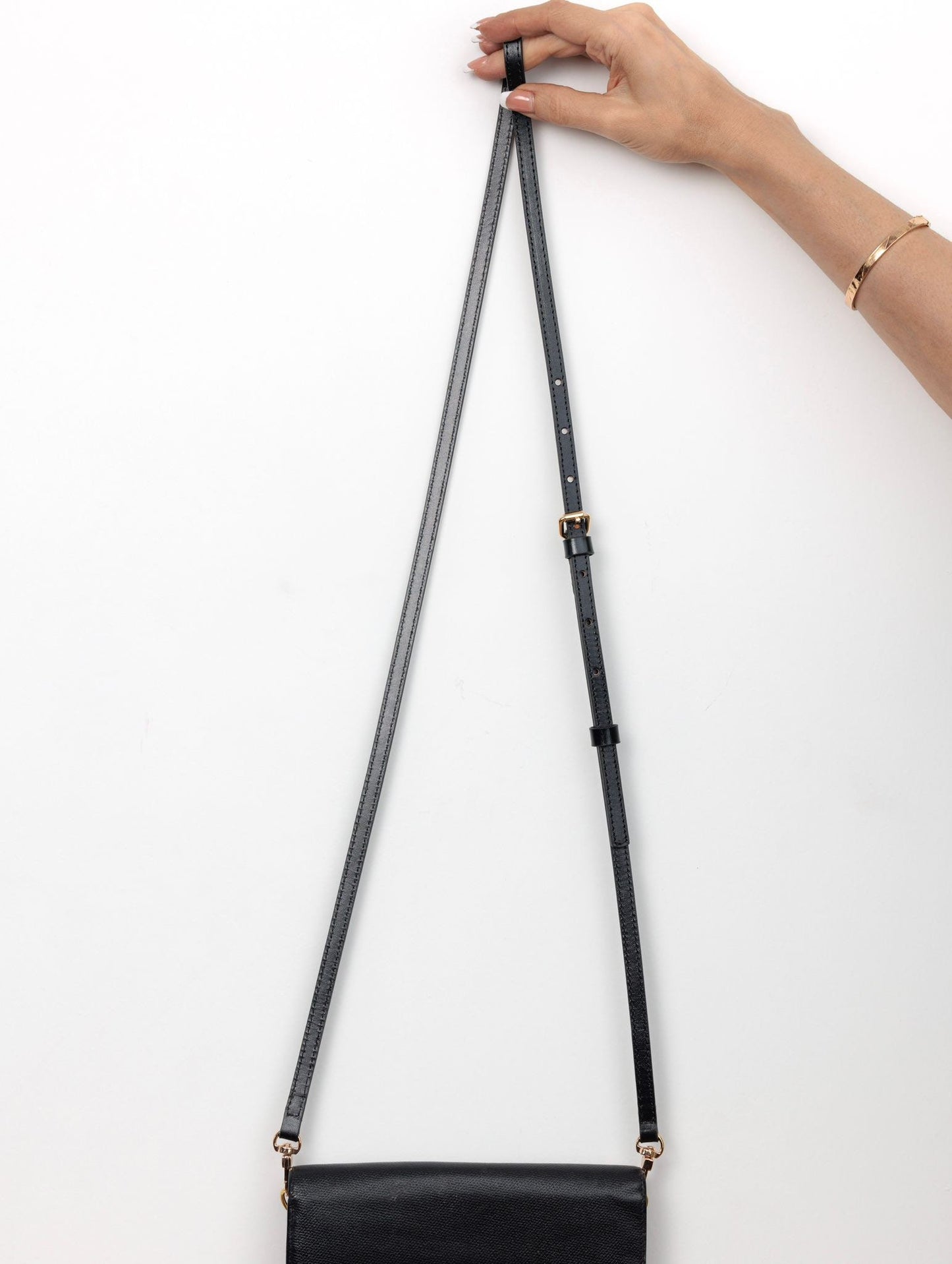 CROSS BODY ADJUSTABLE STRAP 10mm 3/8” Black