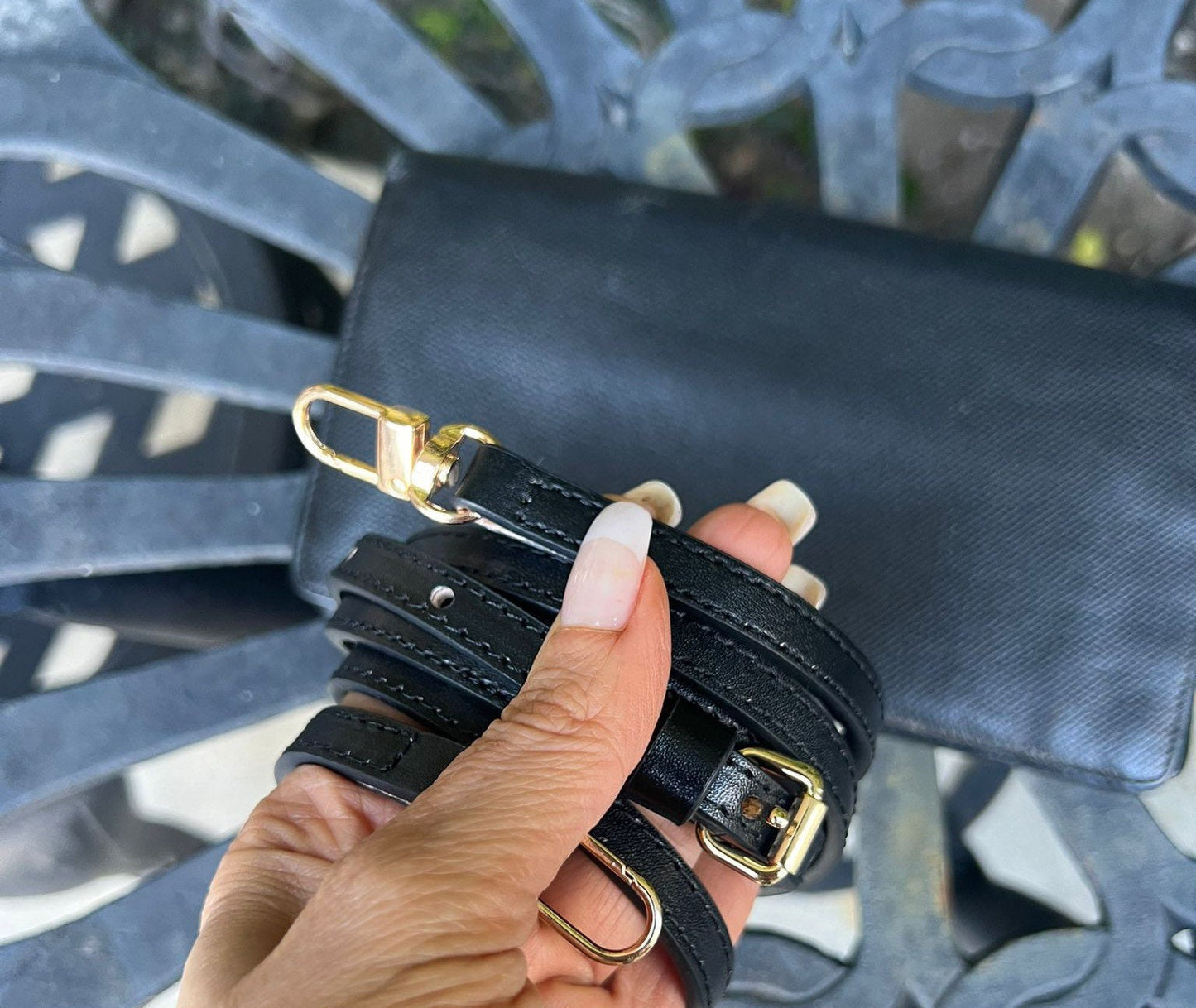 CROSS BODY ADJUSTABLE STRAP 10mm 3/8” Black