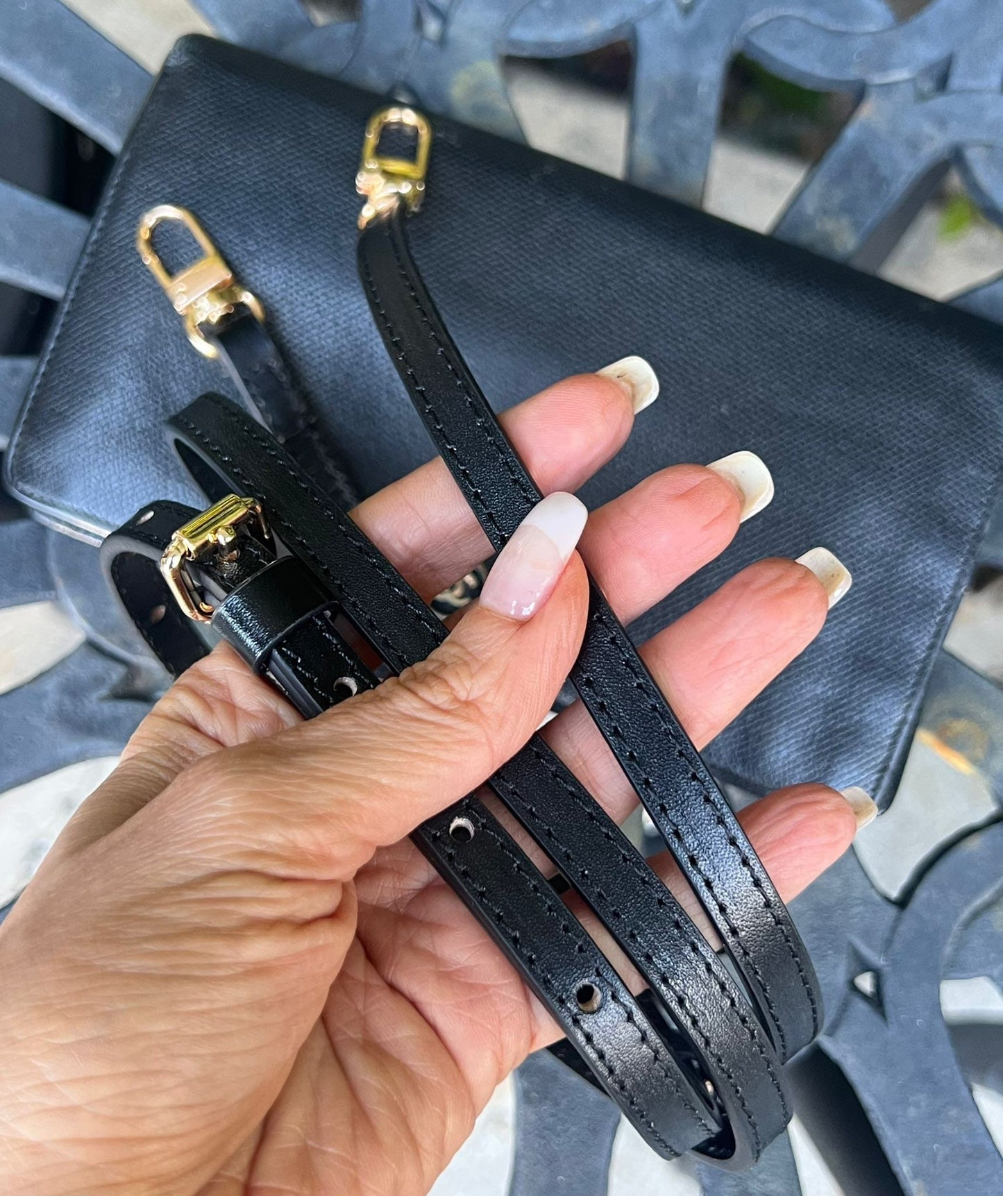 CROSS BODY ADJUSTABLE STRAP 10mm 3/8” Black