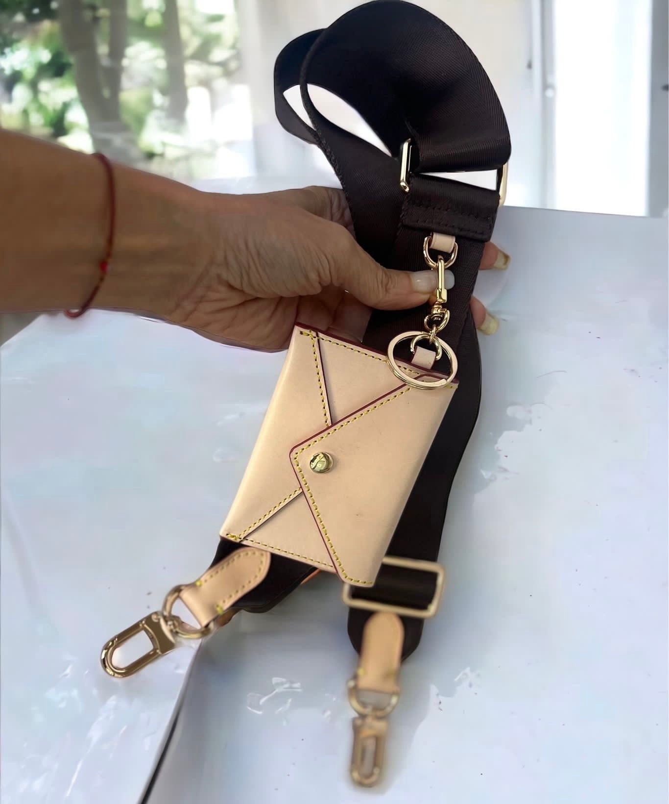 Nylon Bag Strap + Small ID Card Wallet