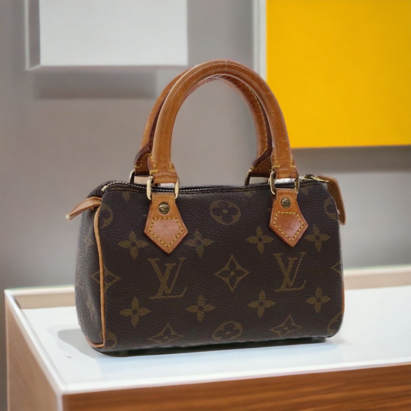 LOUIS VUITTON Mini Speedy Monogram Handbag