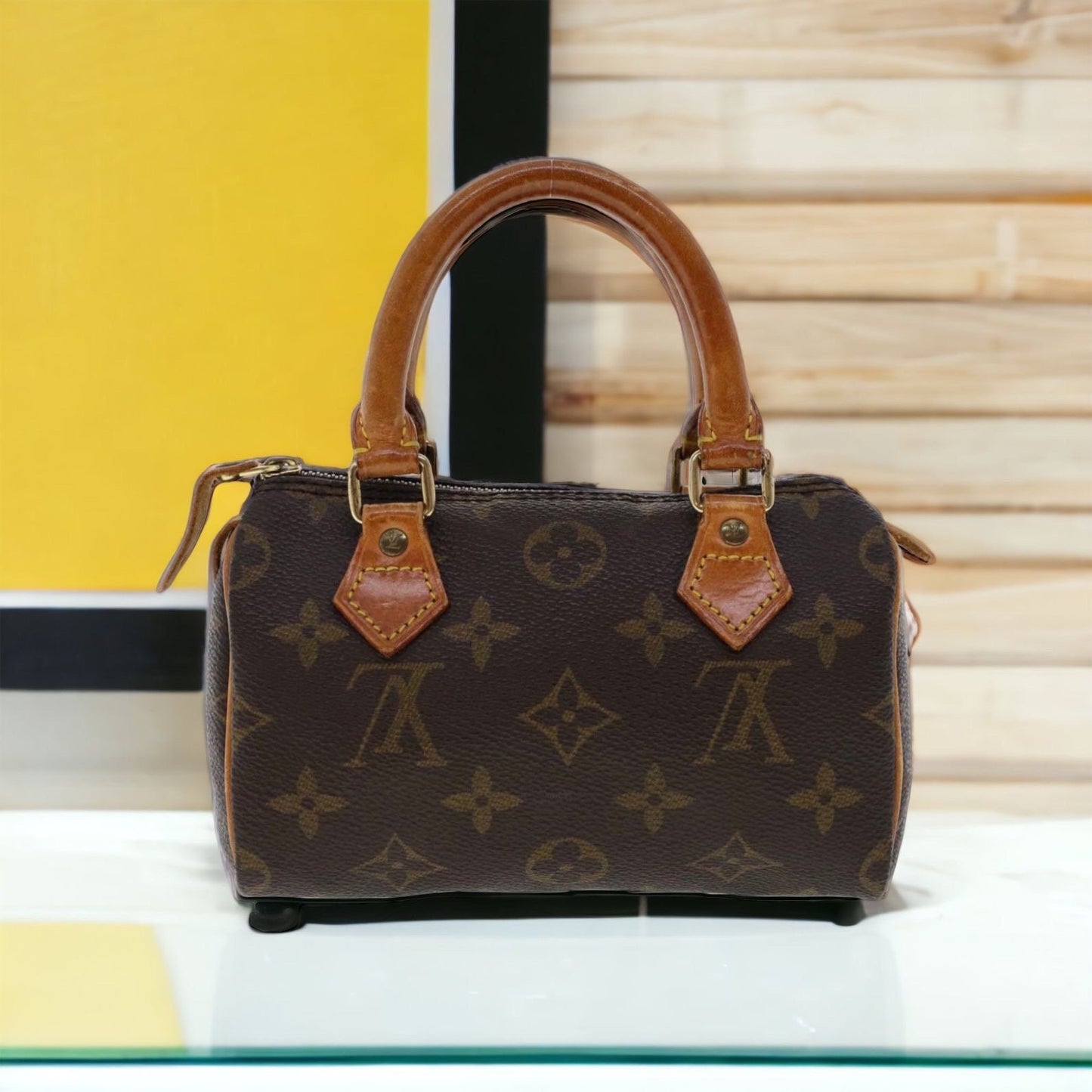 LOUIS VUITTON Mini Speedy Monogram Handbag