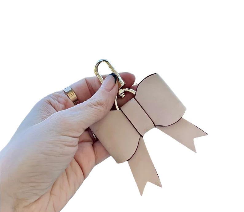 CROSSBODY STRAP AND BOW SET Natural