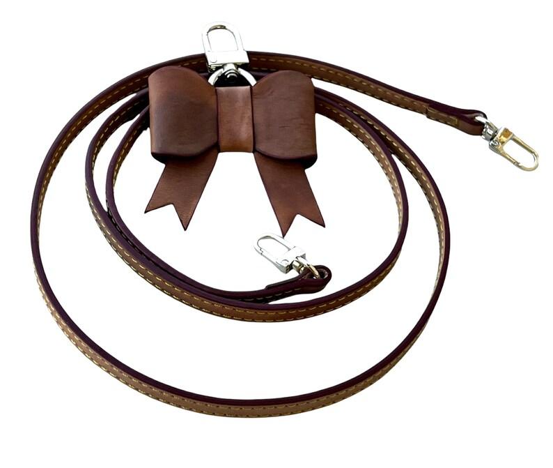 CROSSBODY STRAP AND BOW SET Natural