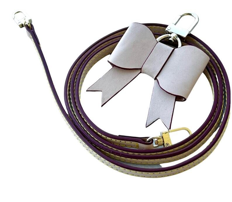 CROSSBODY STRAP AND BOW SET Natural