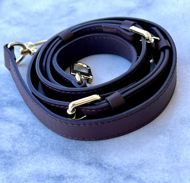 CROSSBODY OR SHOULDER STRAP EBENE
