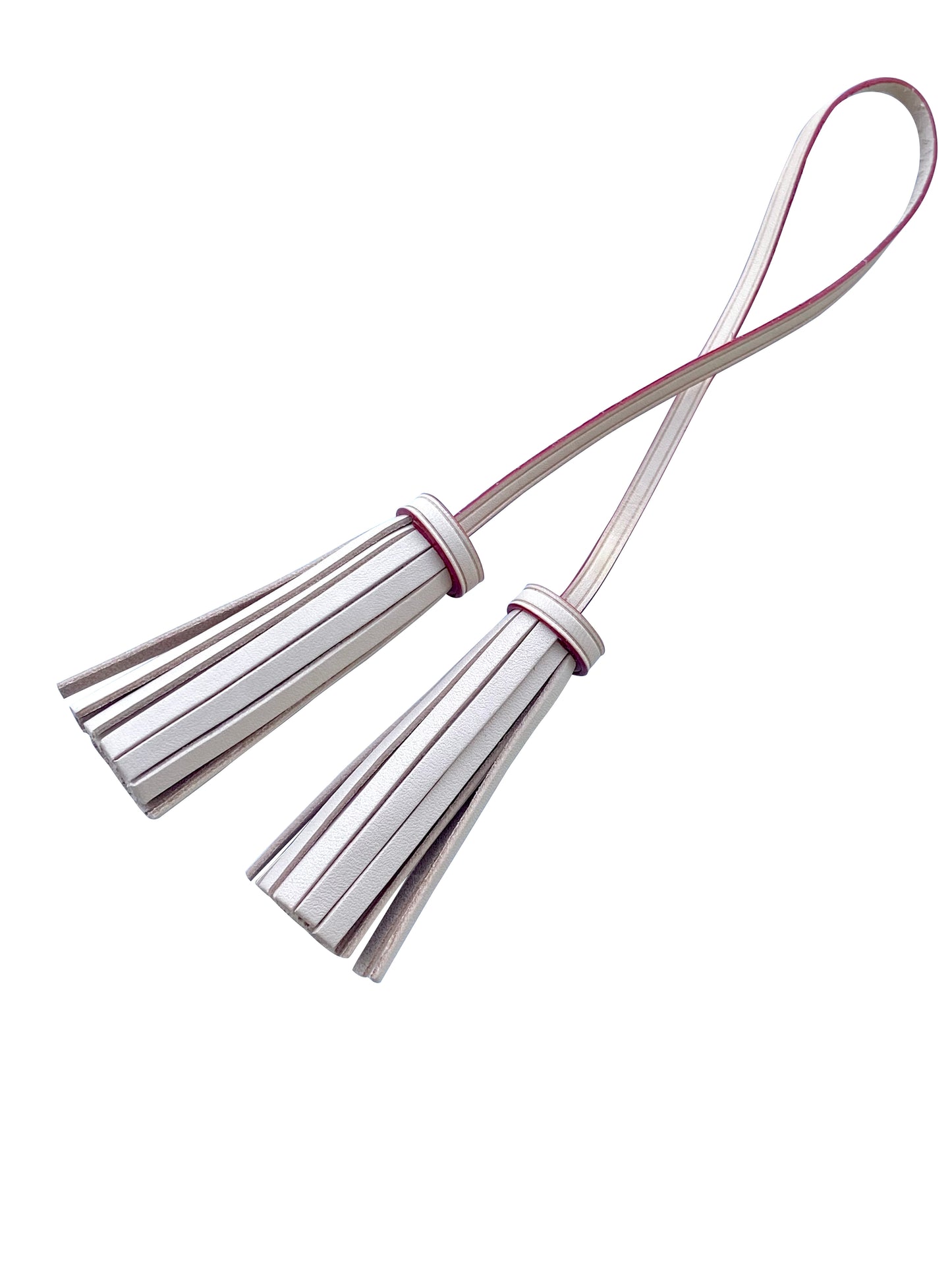 Leather Double Tassel Charm