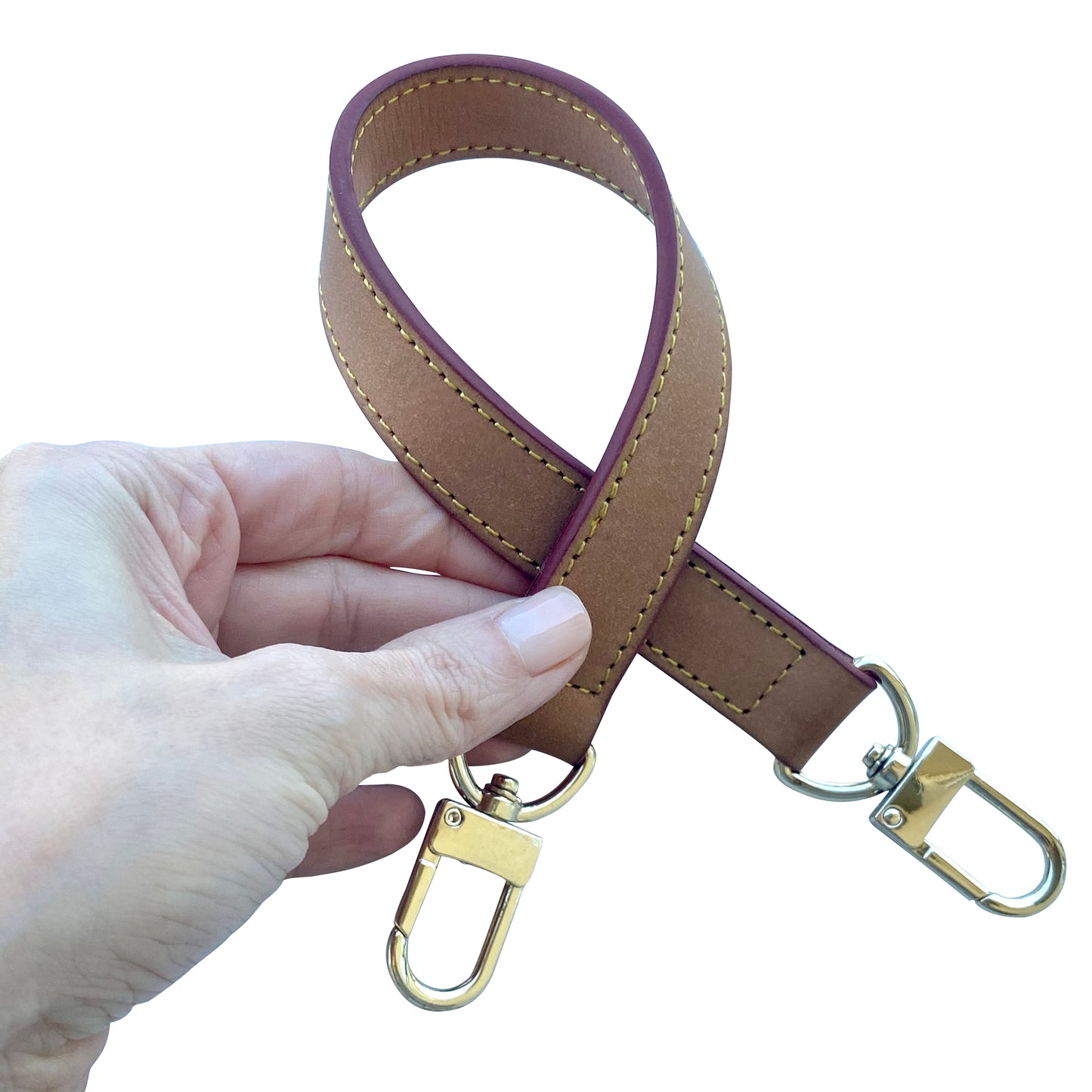 HONEY TANNING PATINA TOP HANDLE STRAP