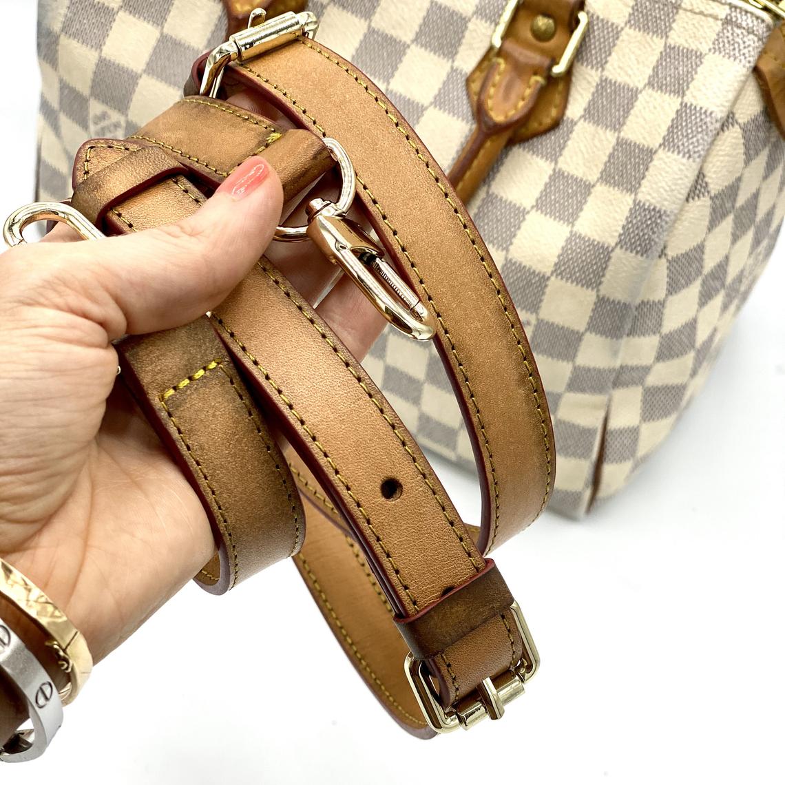 Vachetta Leather Adjustable Crossbody - Shoulder Strap - Real Vegetable Leather - Honey Tanning Handmade Patina - Strap for GM Vintage Bags