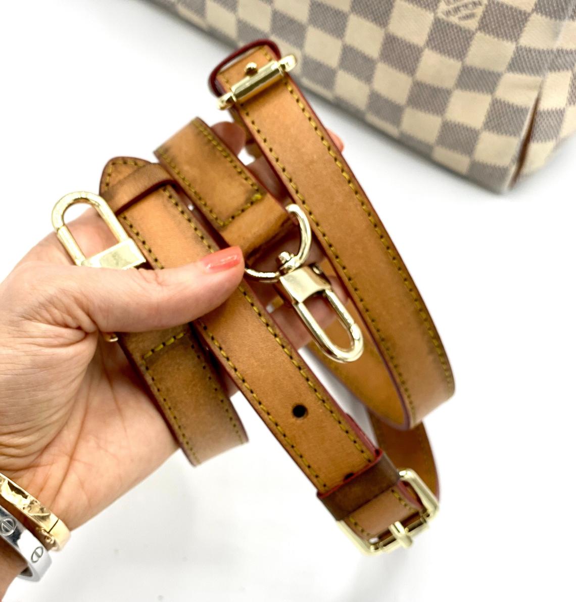 Vachetta Leather Adjustable Crossbody - Shoulder Strap - Real Vegetable Leather - Honey Tanning Handmade Patina - Strap for GM Vintage Bags