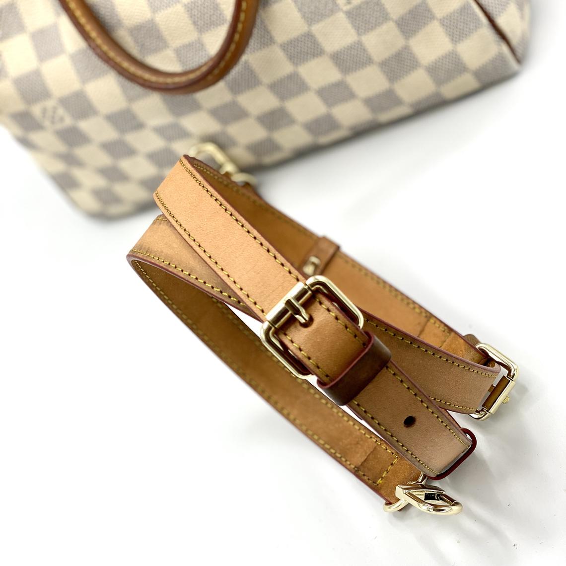 Vachetta Leather Adjustable Crossbody - Shoulder Strap - Real Vegetable Leather - Honey Tanning Handmade Patina - Strap for GM Vintage Bags