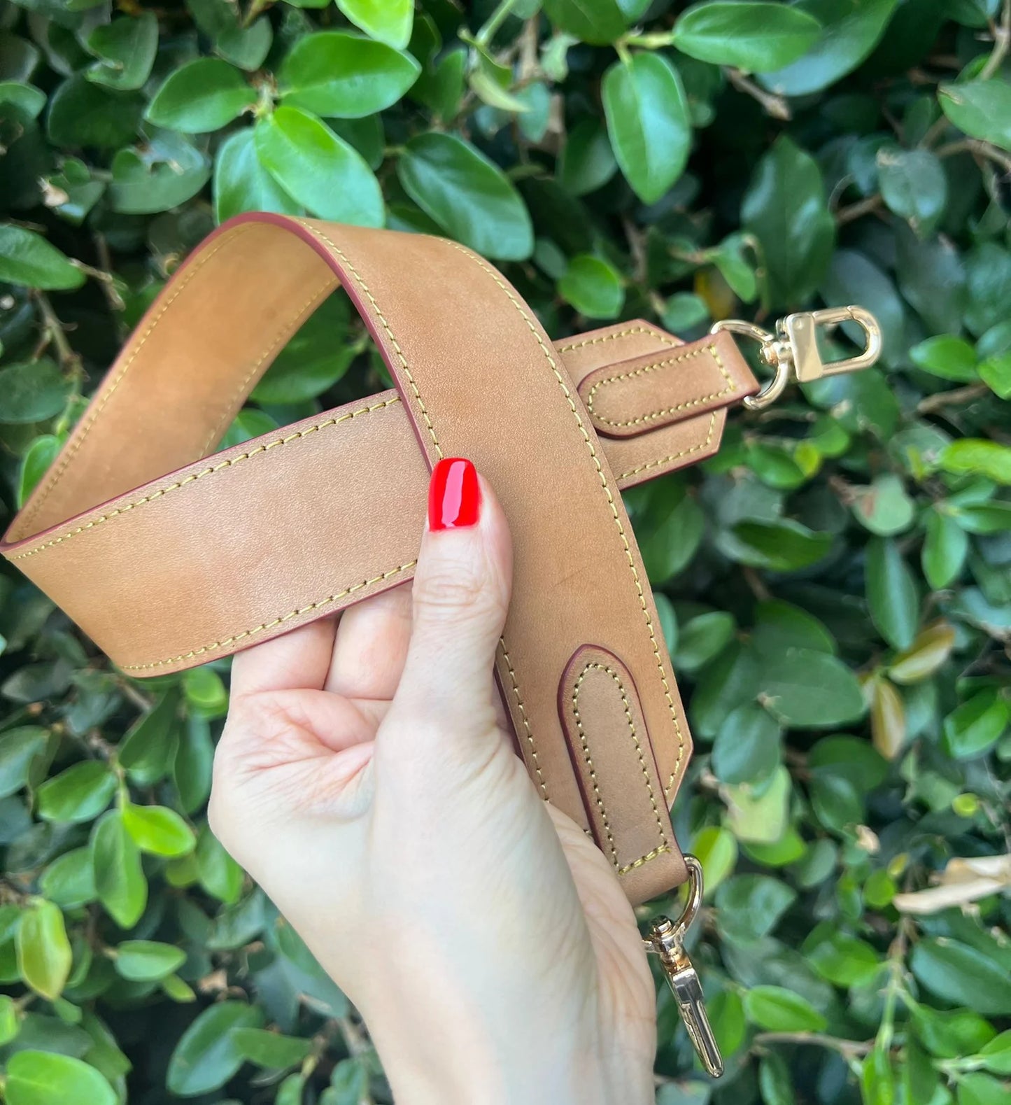 1 1/2” 40mm HONEY PATINA SHOULDER STRAP