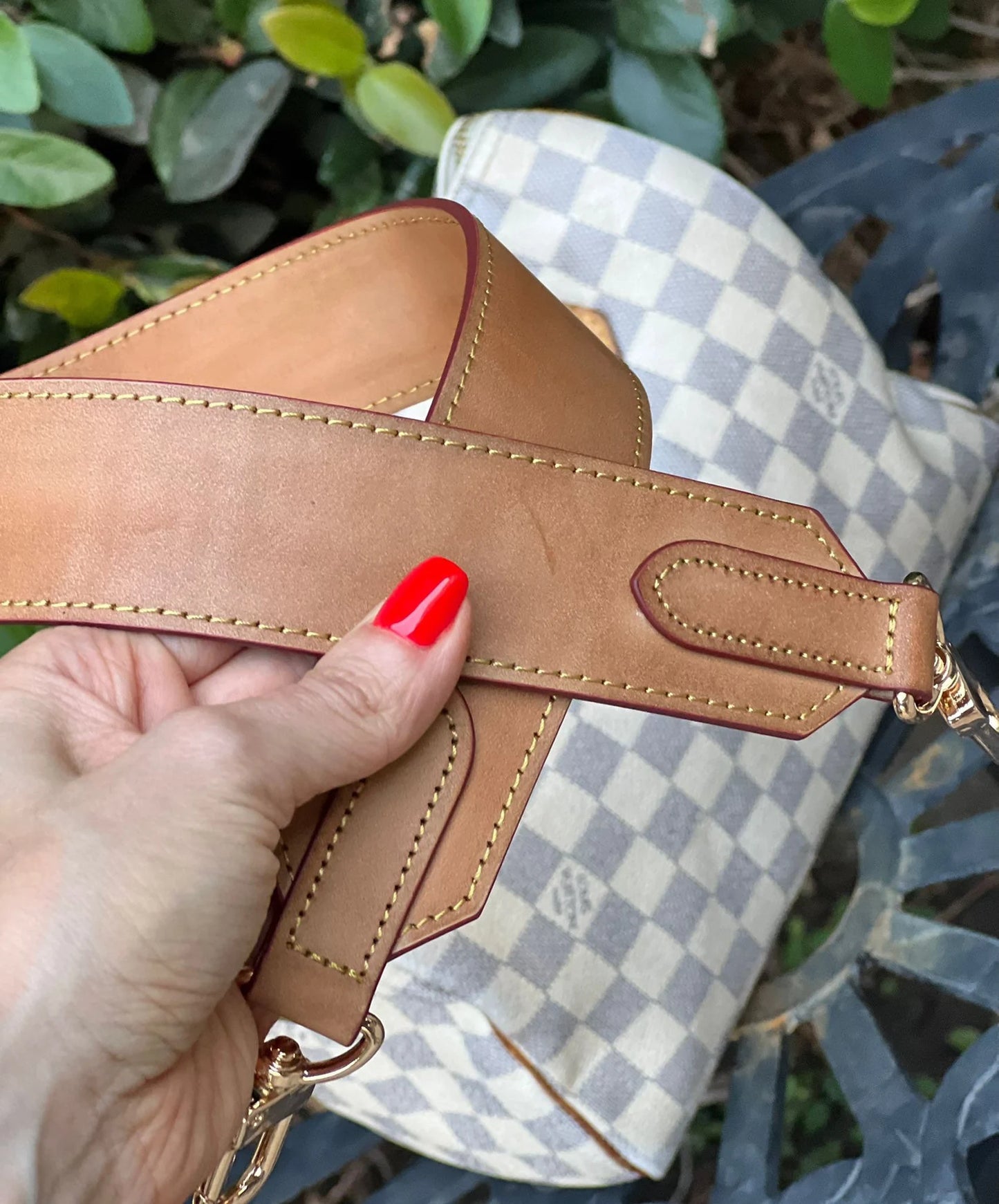 1 1/2” 40mm HONEY PATINA SHOULDER STRAP