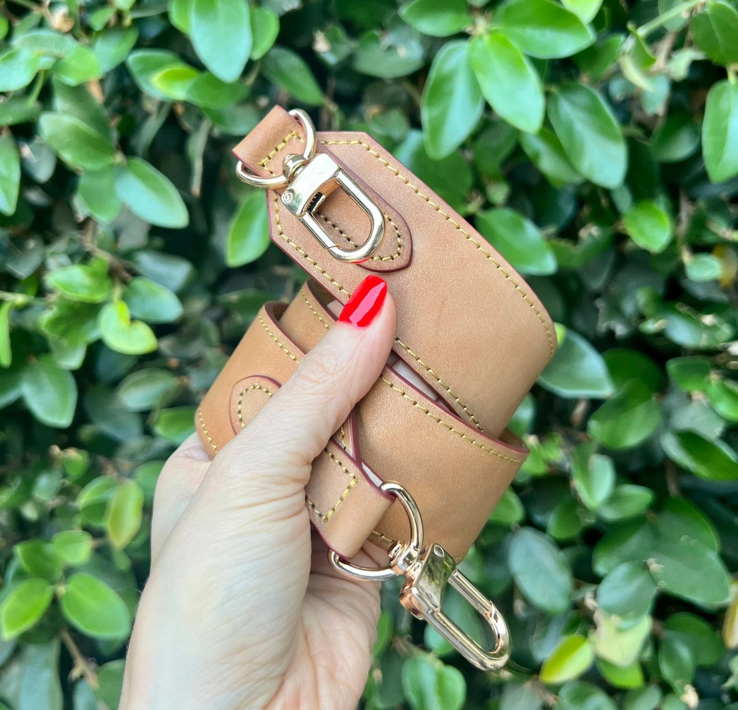1 1/2” 40mm HONEY PATINA SHOULDER STRAP