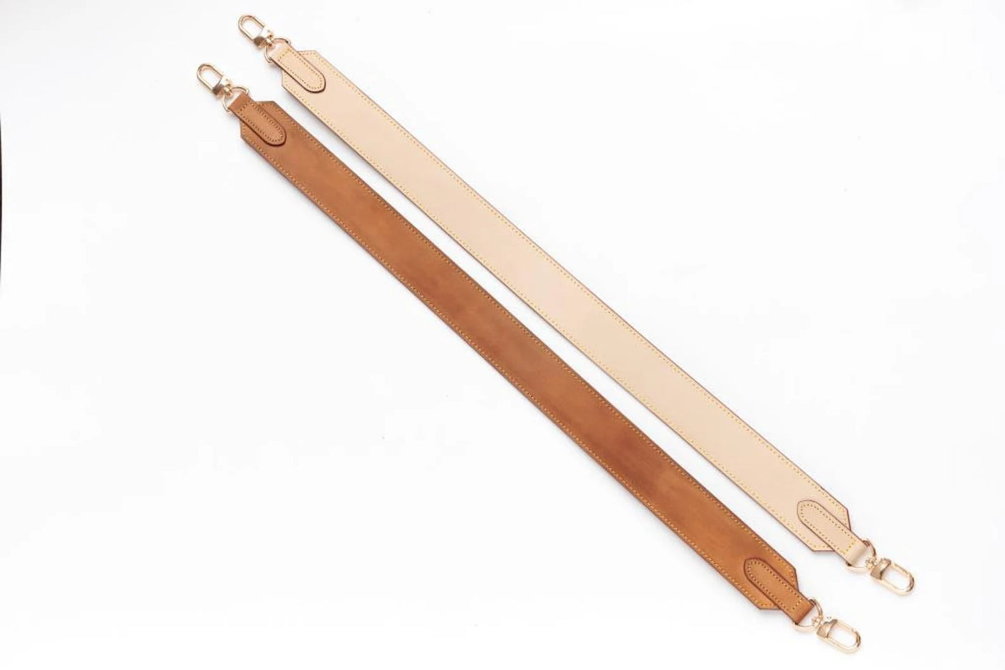 Shoulder Strap 1 1/2” 40mm Real Vachetta Vegetable Leather - Honey Patina or Natural Strap for GM Vintage Bags