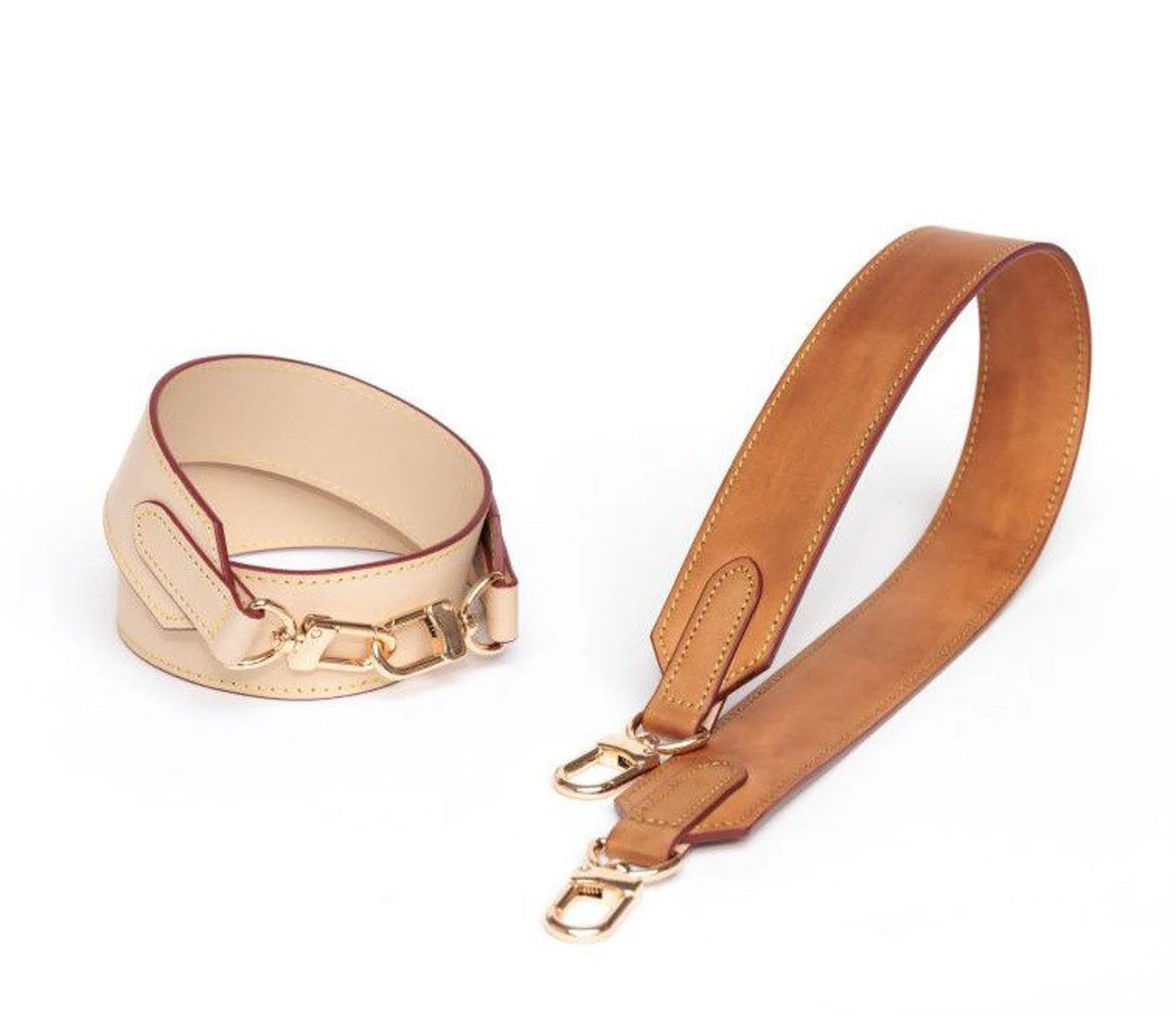 Shoulder Strap 1 1/2” 40mm Real Vachetta Vegetable Leather - Honey Patina or Natural Strap for GM Vintage Bags
