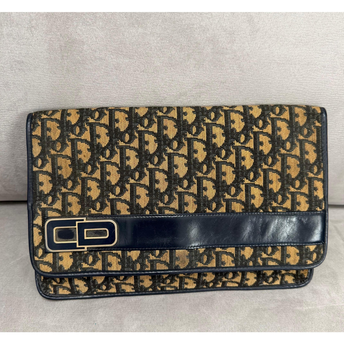 CHRISTIAN DIOR Oblique Portfolio Clutch