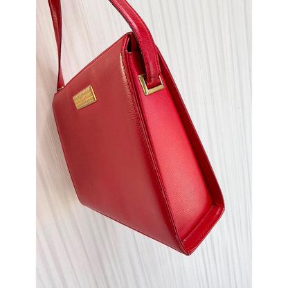 CHRISTIAN DIOR Red Calfskin Crossbody Bag