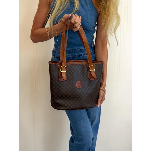 CELINE Macadam Shoulder Tote