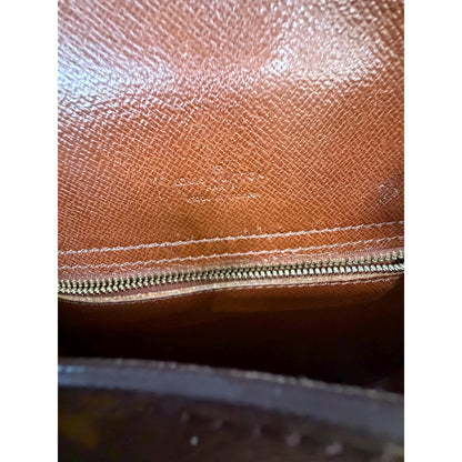 Authentic Louis Vuitton 1980s Vintage Saint Cloud MM Brown Monogram Canvas Crossbody Bag