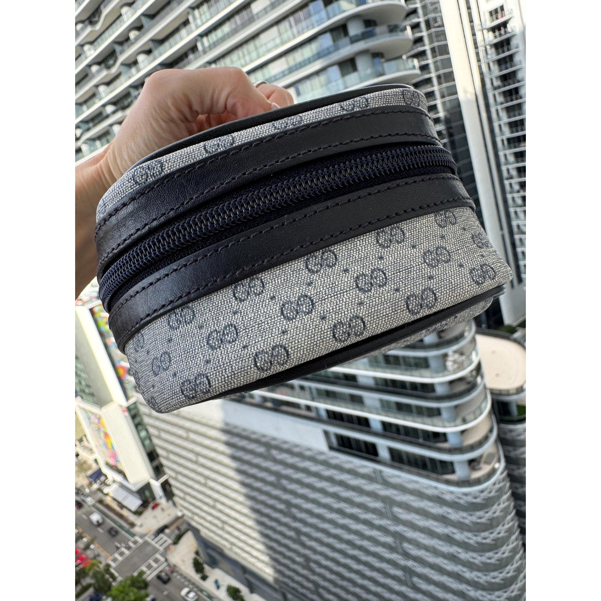 GUCCI Micro GG Canvas Cosmetic Pouch