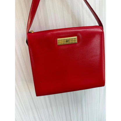 CHRISTIAN DIOR Red Calfskin Crossbody Bag