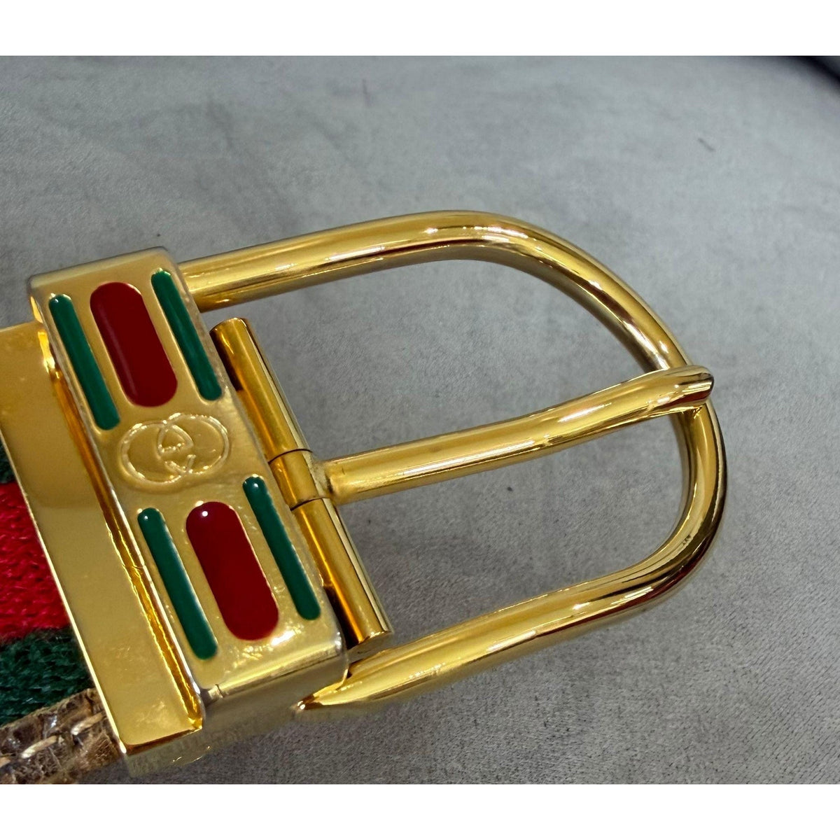 GUCCI Reversible Web Stripe Belt