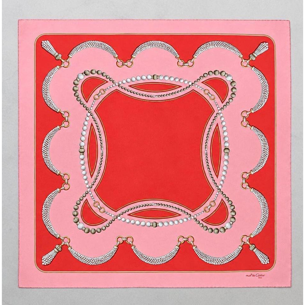 CARTIER Must de Cartier Silk Scarf