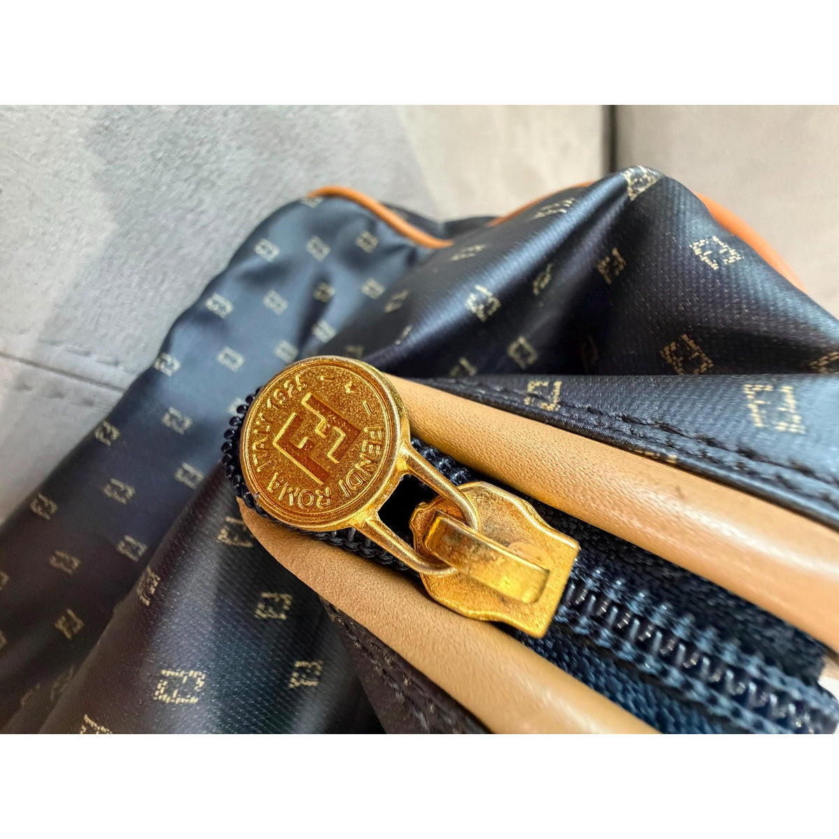 FENDI Zuccino Boston Bag