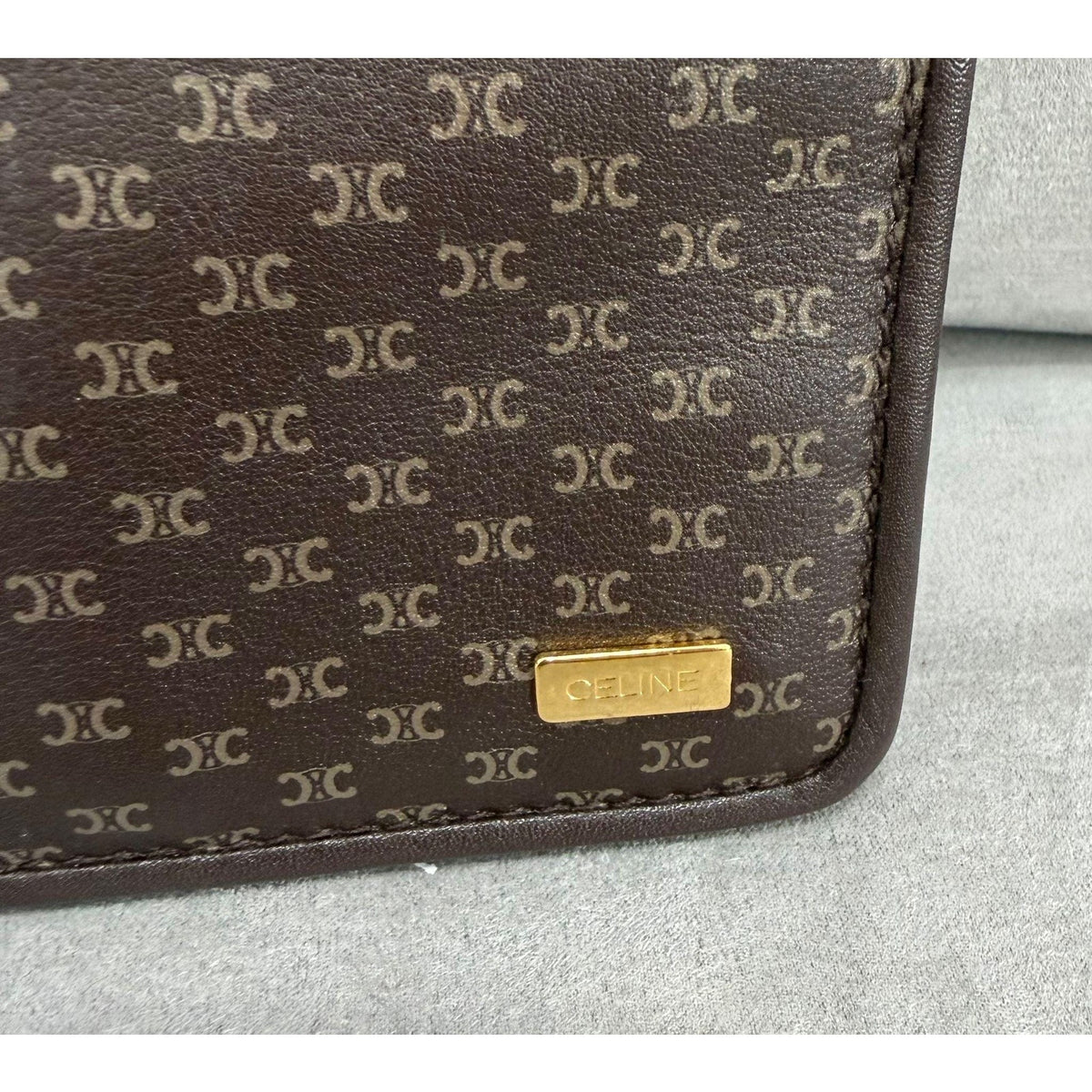 CELINE Macadam Monogram Portfolio Clutch