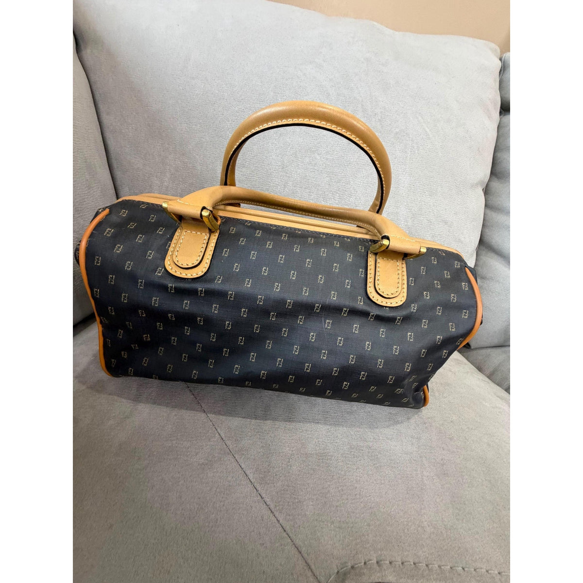 FENDI Zuccino Boston Bag