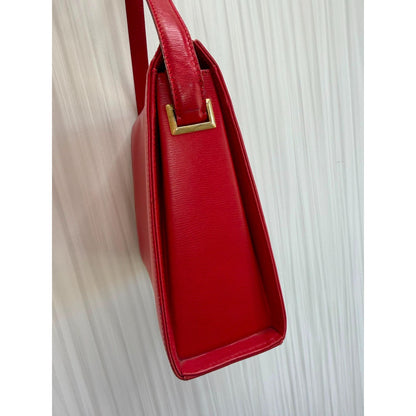 CHRISTIAN DIOR Red Calfskin Crossbody Bag