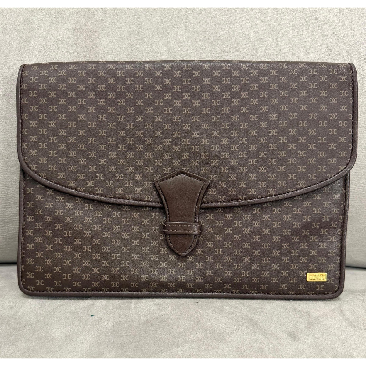 CELINE Macadam Monogram Portfolio Clutch