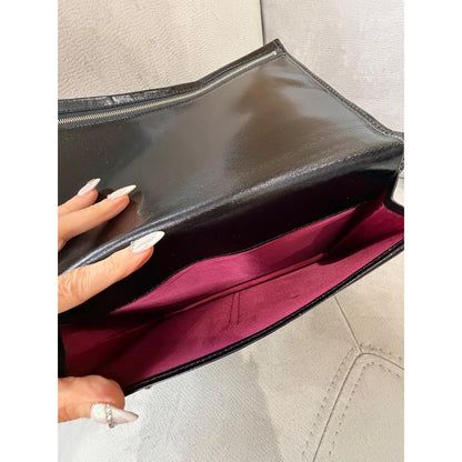 FENDI Black FF Zucca Continental Wallet