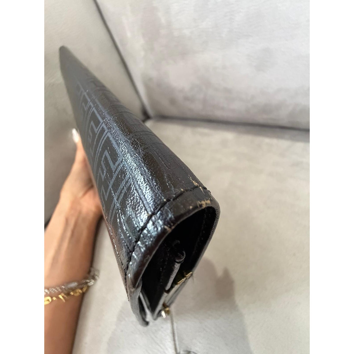 FENDI Black FF Zucca Continental Wallet