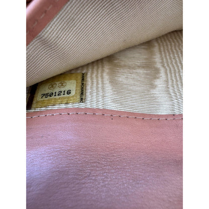 CHANEL Pink Coco Print Bifold Wallet