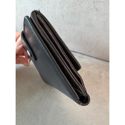 CHANEL Black Lambskin Bifold Wallet