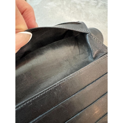 CHANEL Black Lambskin Bifold Wallet
