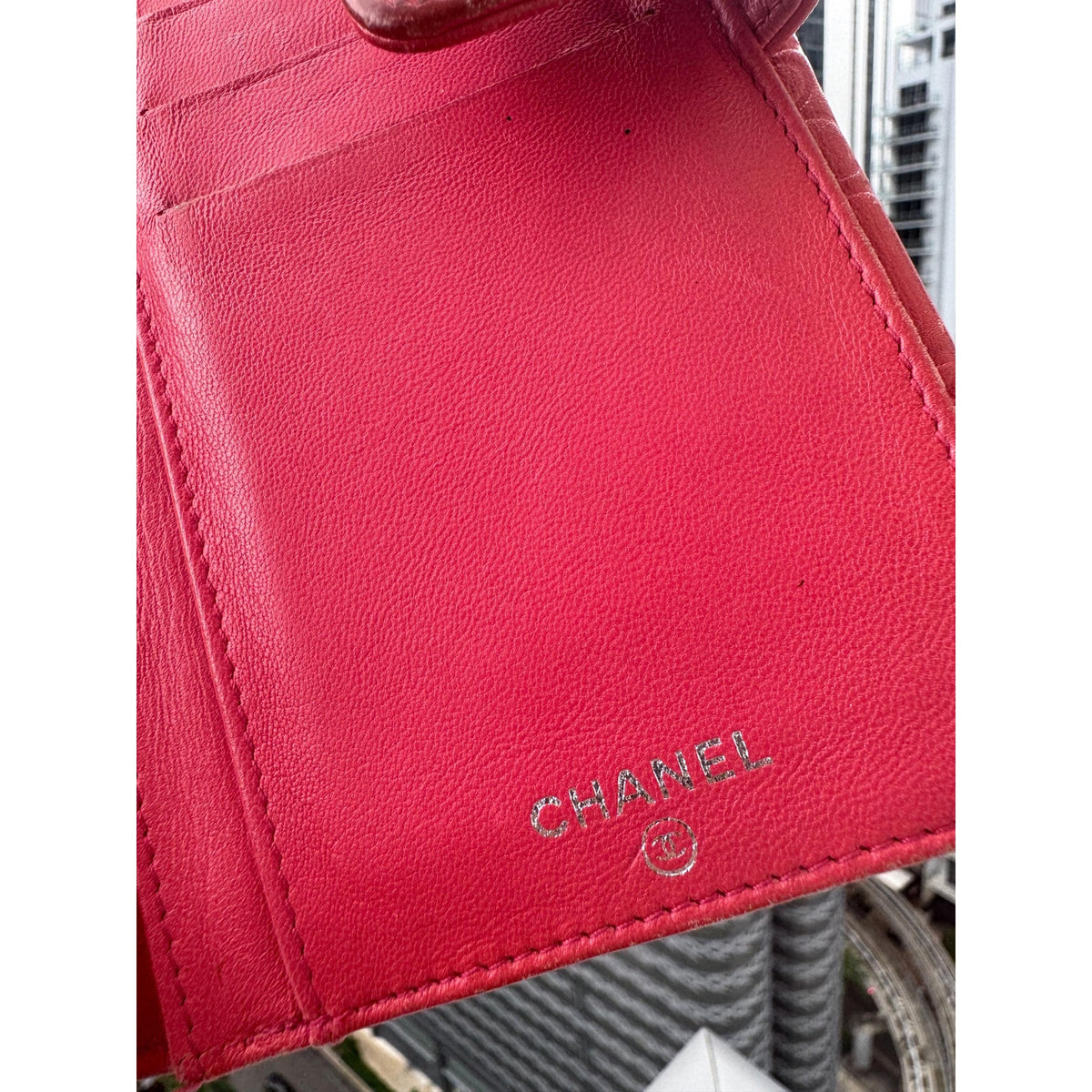 CHANEL Coral Lucky Charms Wallet