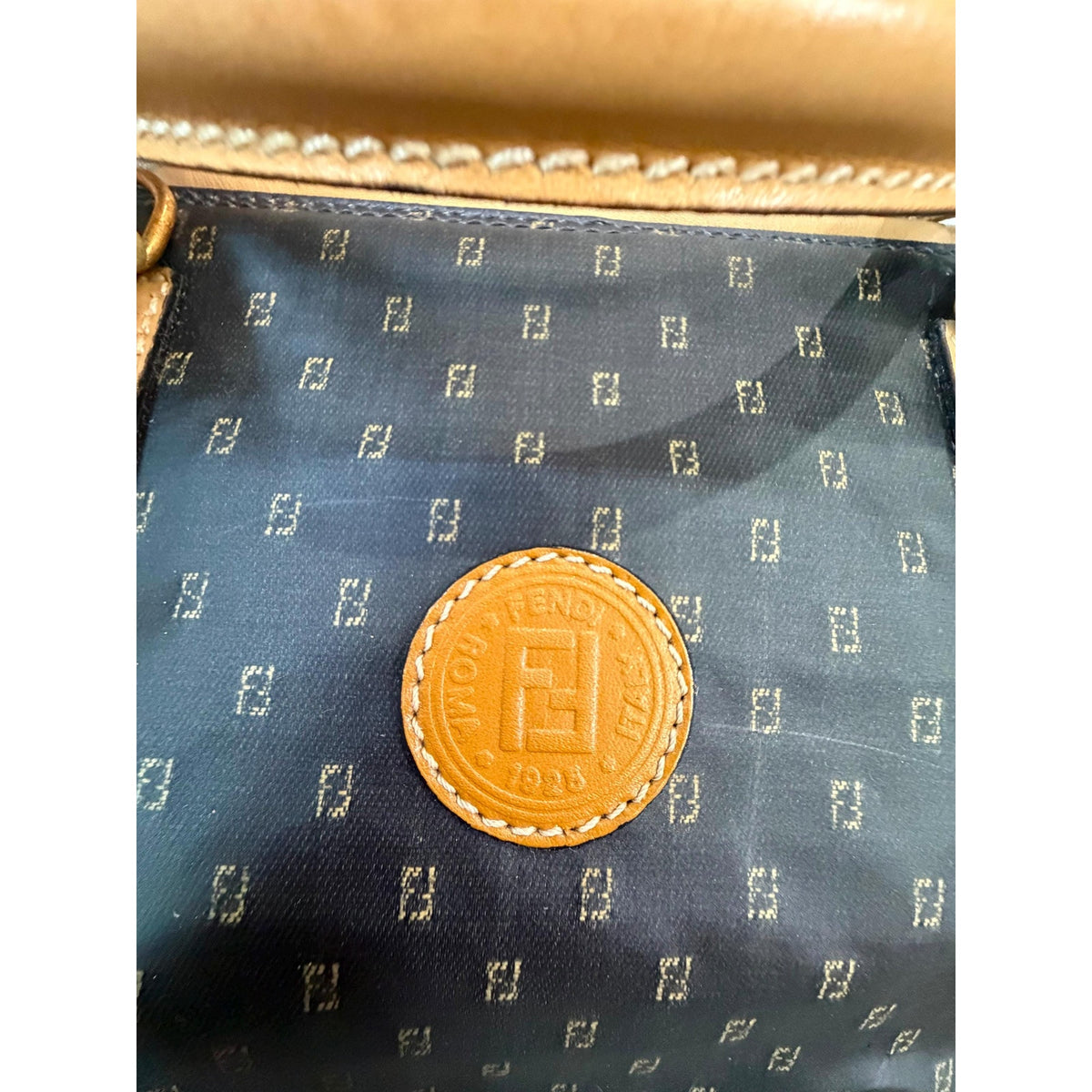 FENDI Zuccino Boston Bag
