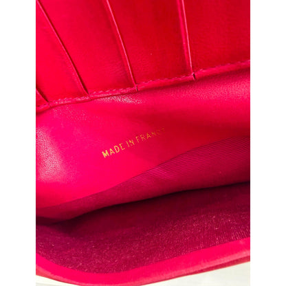 CHANEL Pink Caviar Leather Long Wallet
