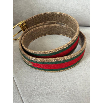 GUCCI Reversible Web Stripe Belt