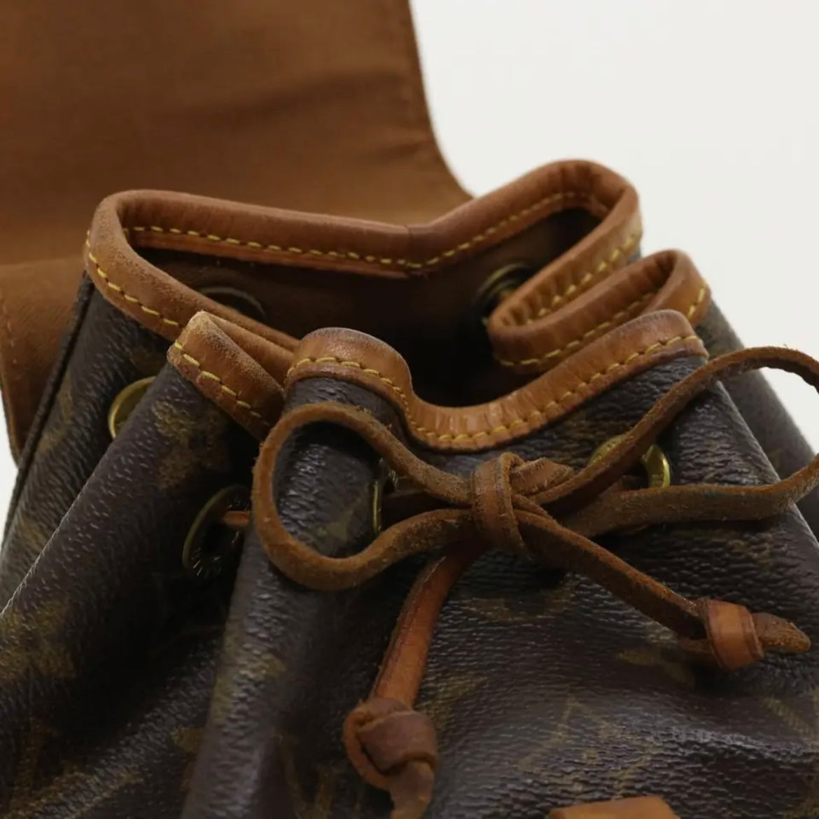 louis vuitton backpack with cloth straps Louis Vuitton Monogram Montsouris Pm Backpack