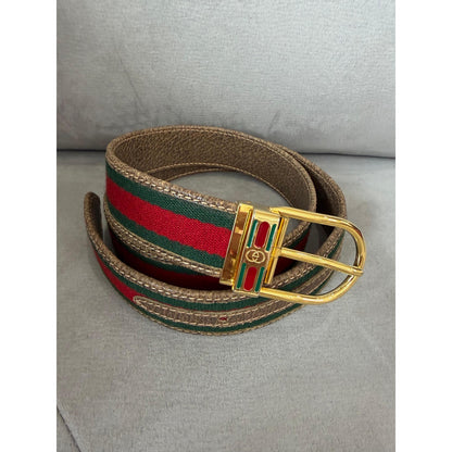 GUCCI Reversible Web Stripe Belt