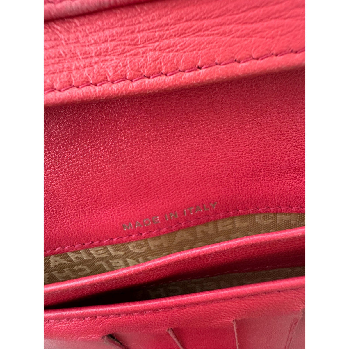 CHANEL Coral Lucky Charms Wallet