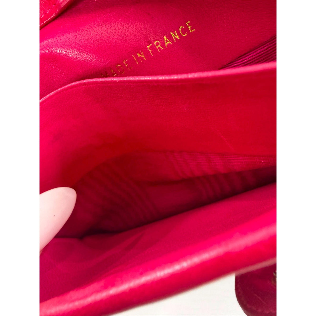 CHANEL Pink Caviar Leather Long Wallet